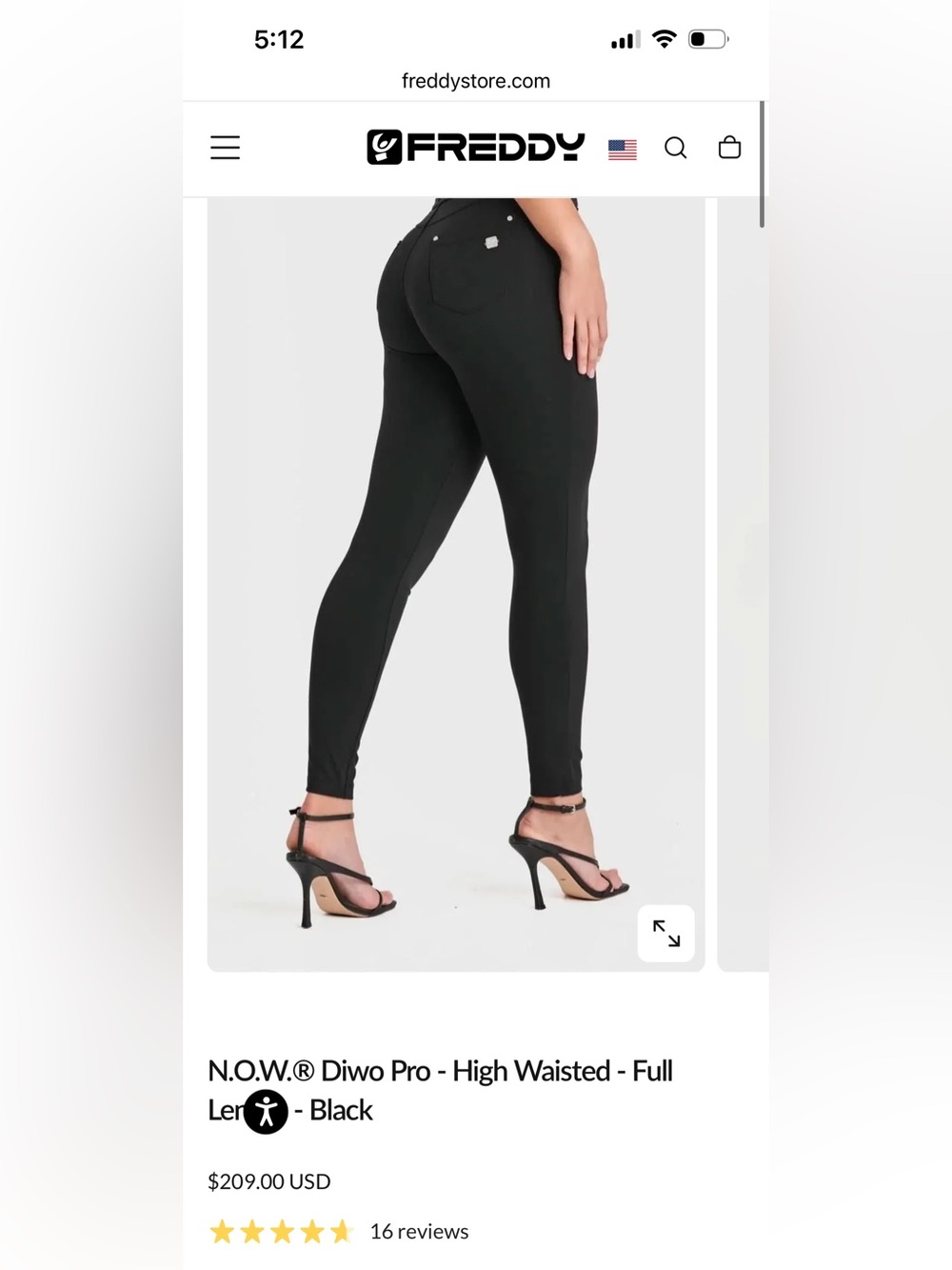 Freddys Milano High-Waist Black Ponte Leggings
